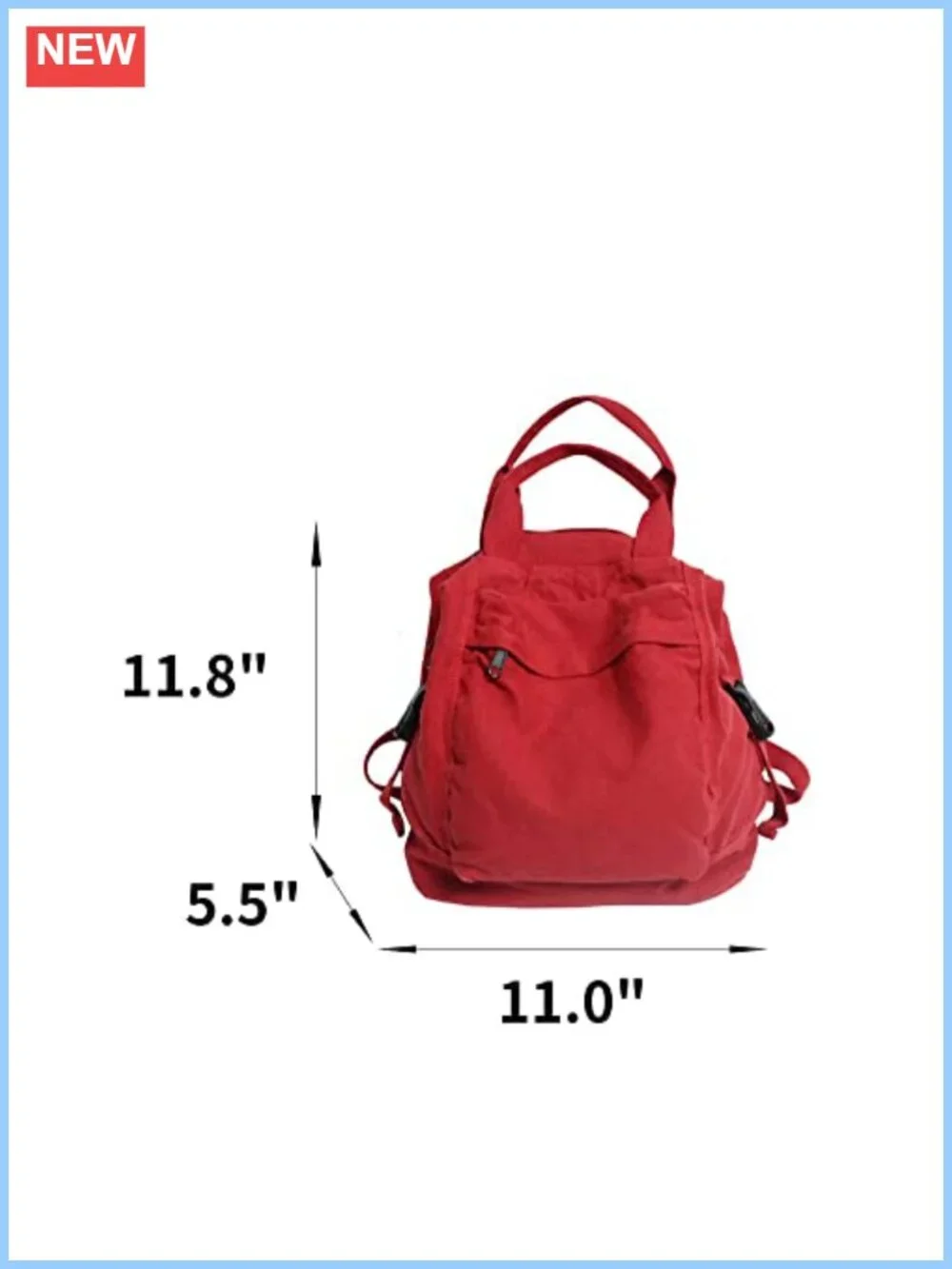 Canvas Backpack Boho Vintage Style Casual Daypack Outdoor Travel Rucksack
